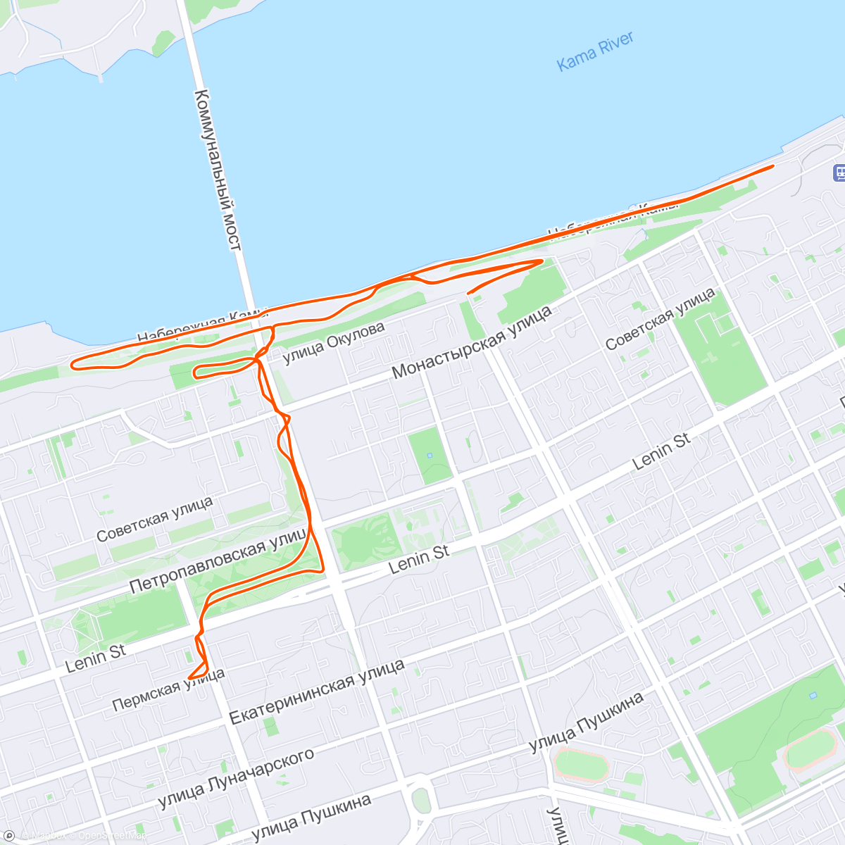 Map of the activity, Coffee run