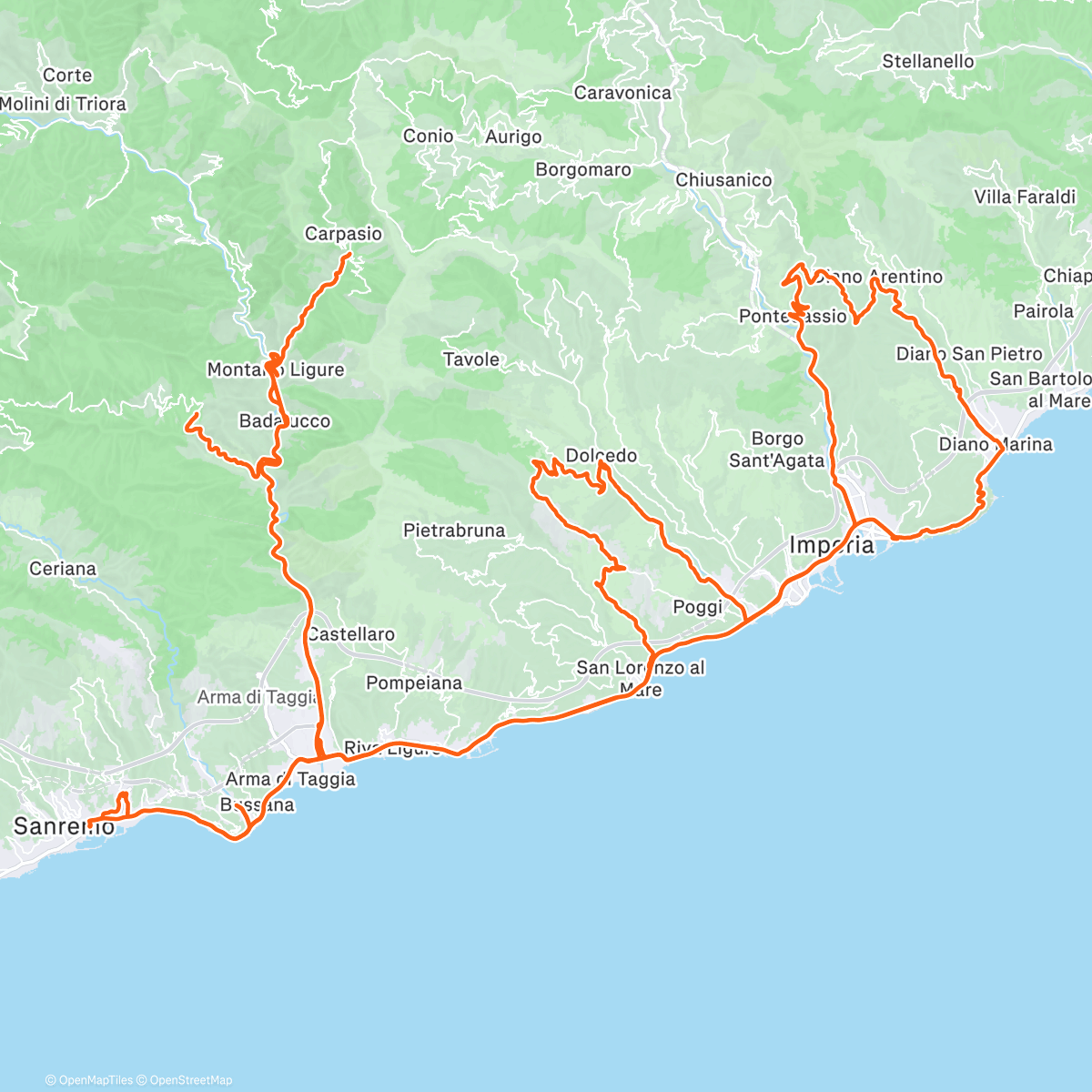 Map of the activity, sognando craig mottram