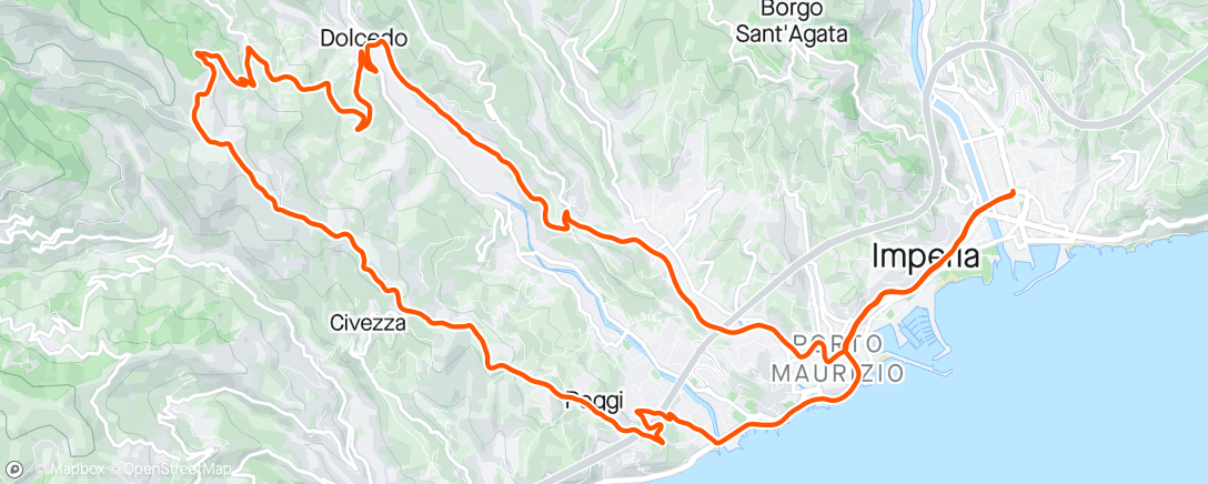 Mapa de la actividad, Giro di S.Brigida