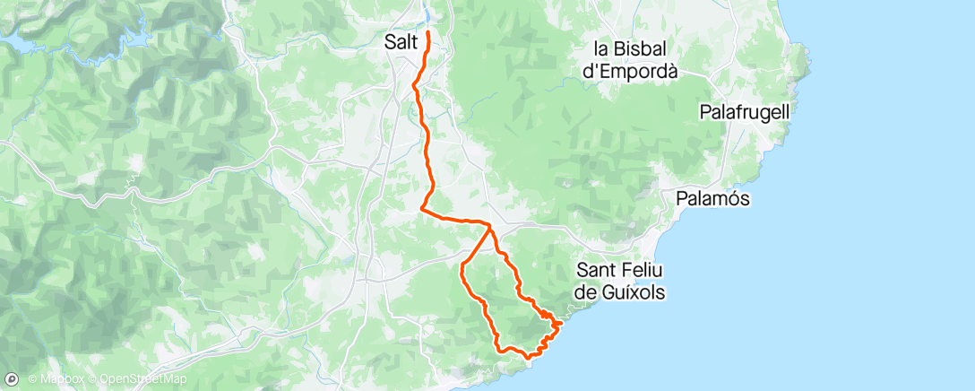 Map of the activity, CINCH Girona Camp Day 4