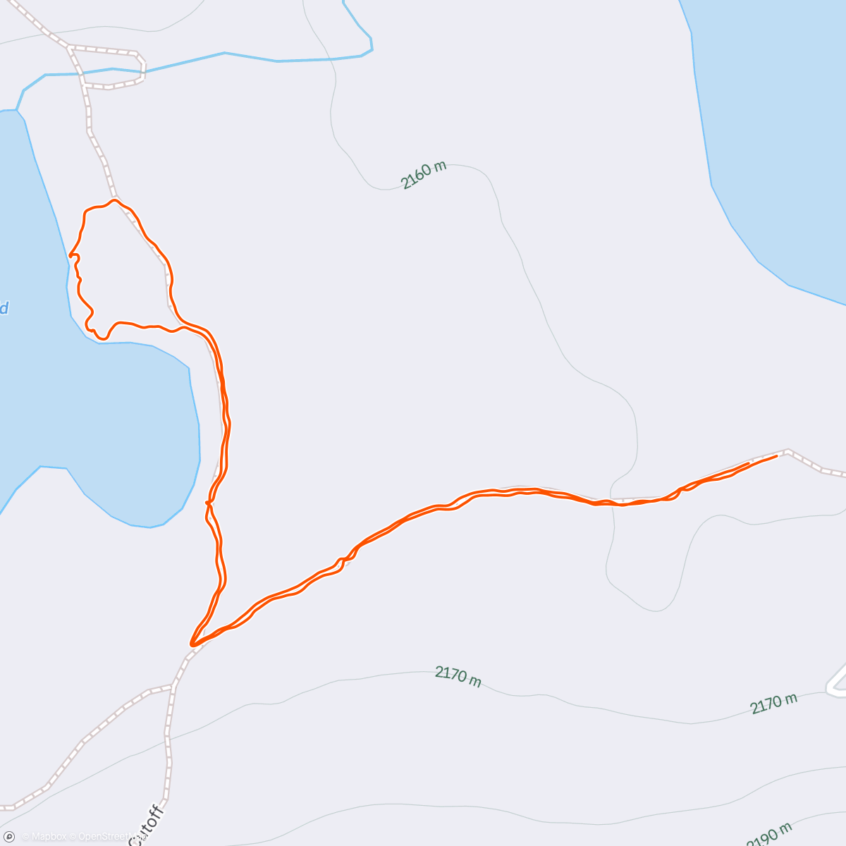 Map of the activity, Morning Hike
