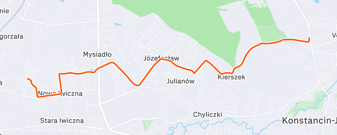 Map of the activity, Afternoon Ride