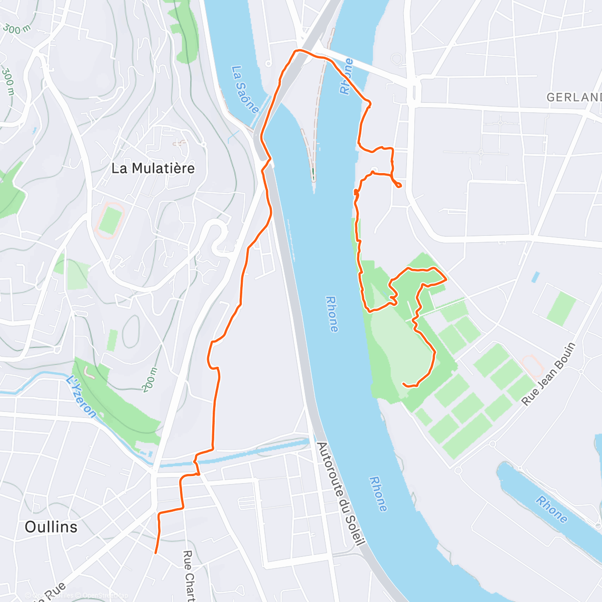 Map of the activity, Pose entraînement adultes CDCO69 🔥