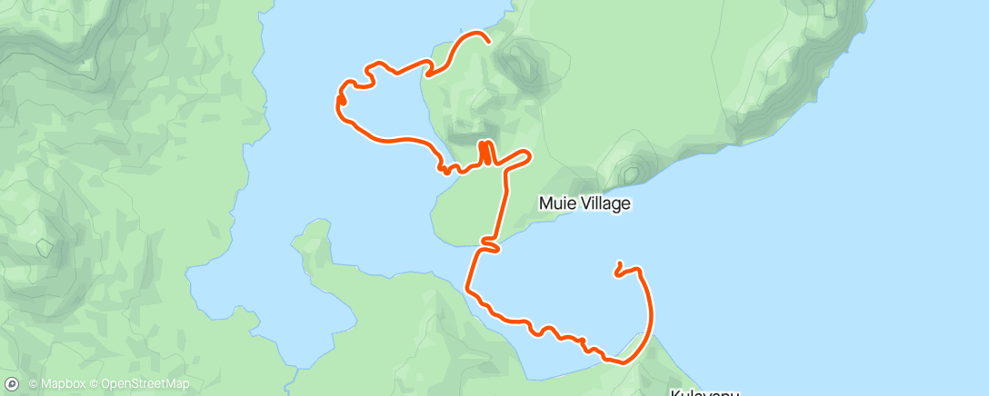 Mapa da atividade, Zwift - on Turf N Surf in Watopia