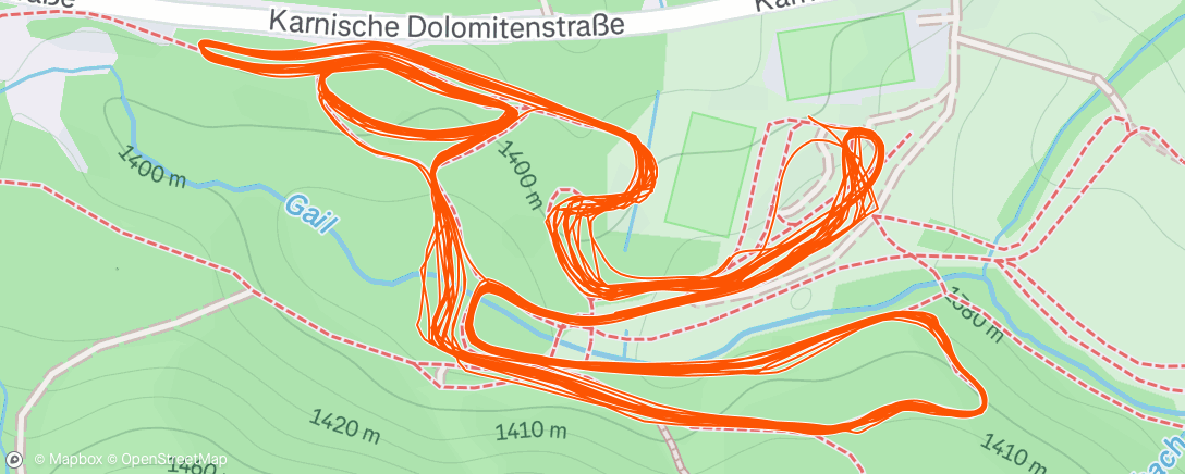 Map of the activity, Morning Nordic Ski