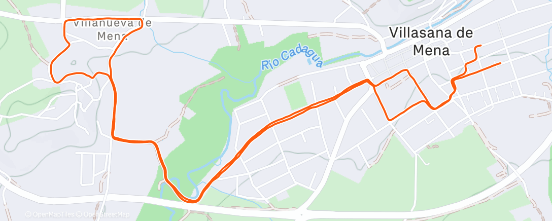 Карта физической активности (Tuesday Afternoon Run)