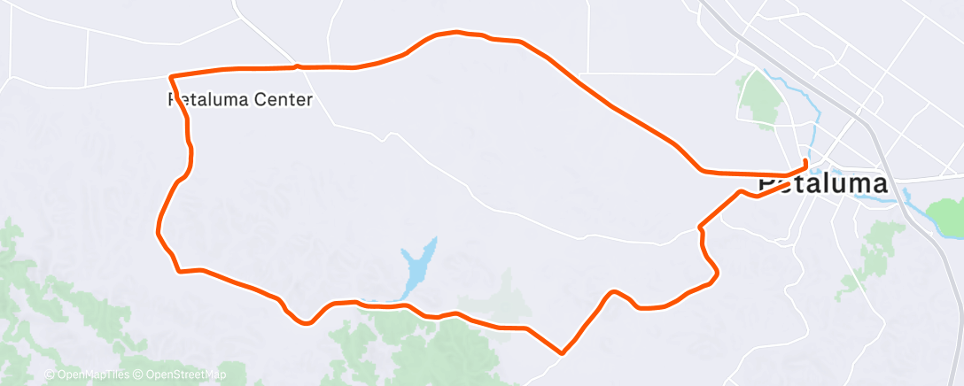 Map of the activity, Afternoon Ride