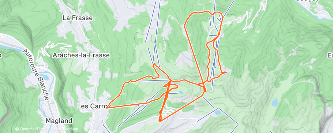 Карта физической активности (Samoëns, Grand Massif - Alpint)