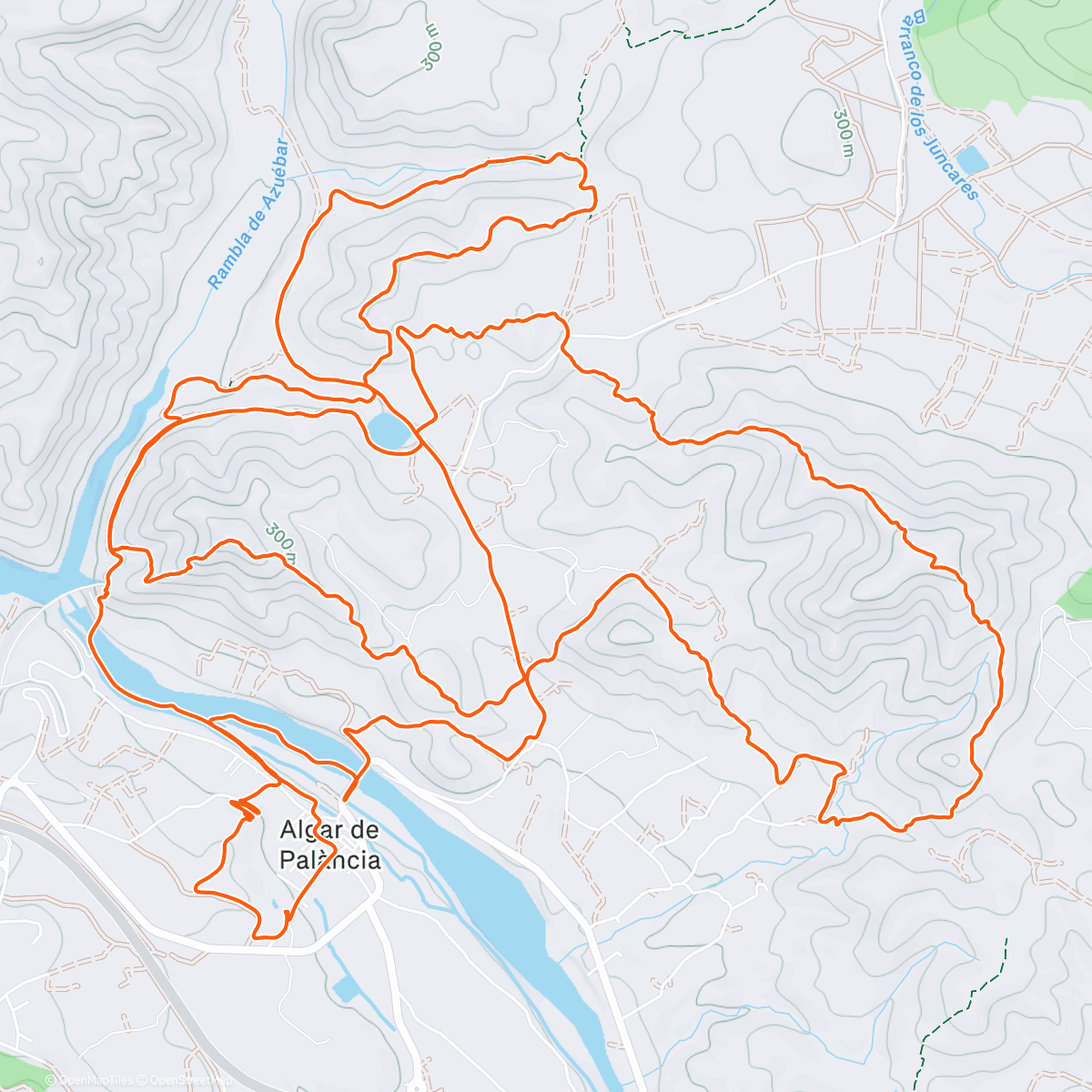 Map of the activity, 🥇 Trail Algar