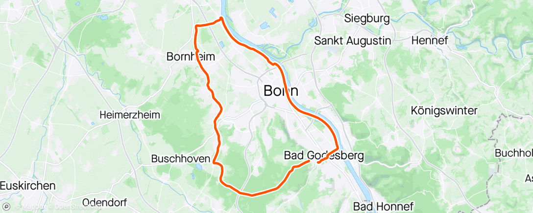 Map of the activity, RR-Runde mit P. ☀️