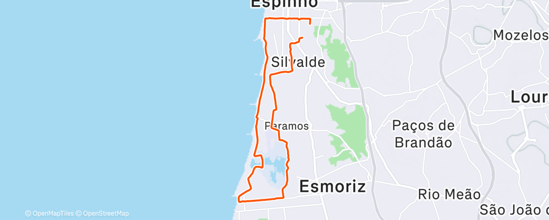 Map of the activity, Morning Run