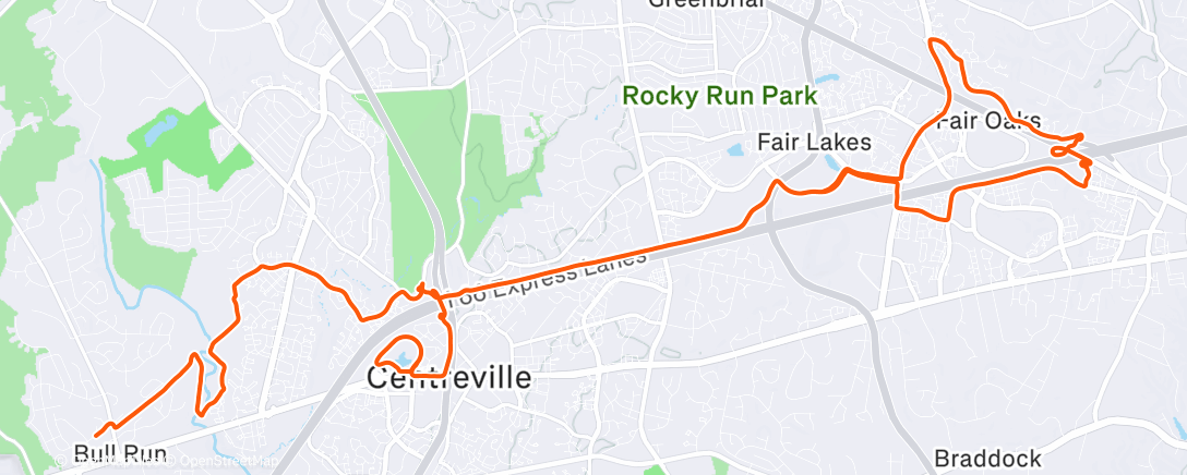 Карта физической активности (Afternoon Ride)