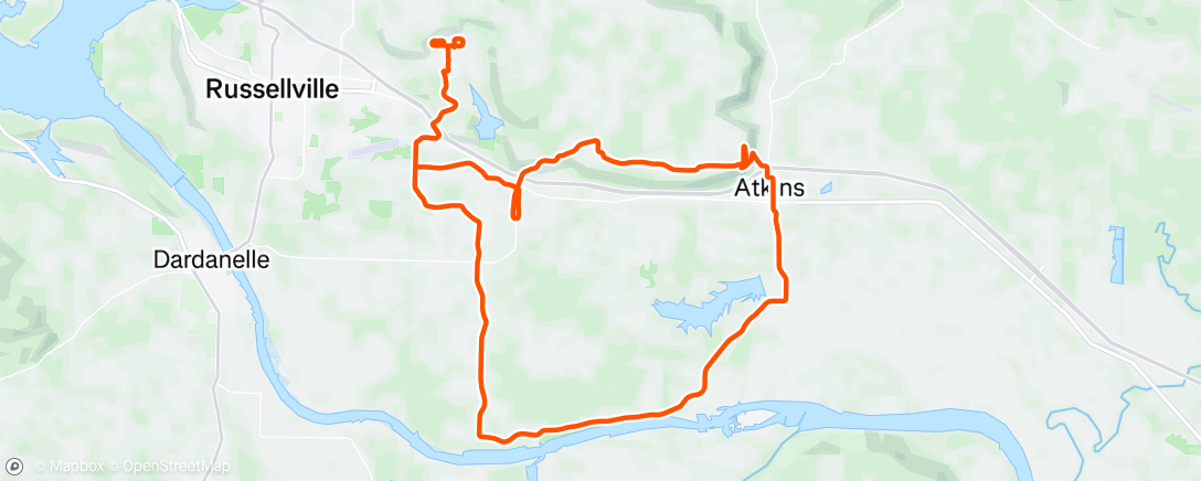 Map of the activity, Road Ride 08/03/2025