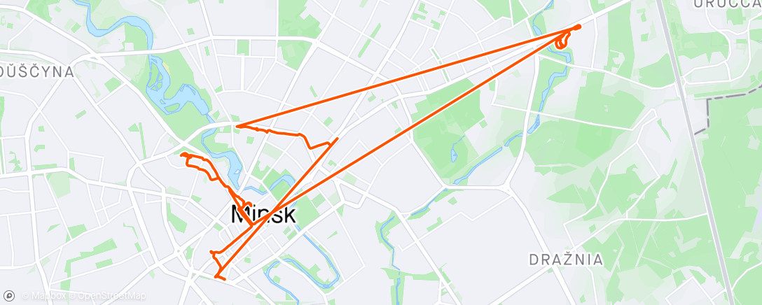 Map of the activity, Минск v3.0