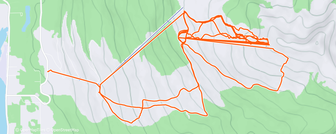 Map of the activity, Morning Alpine Ski