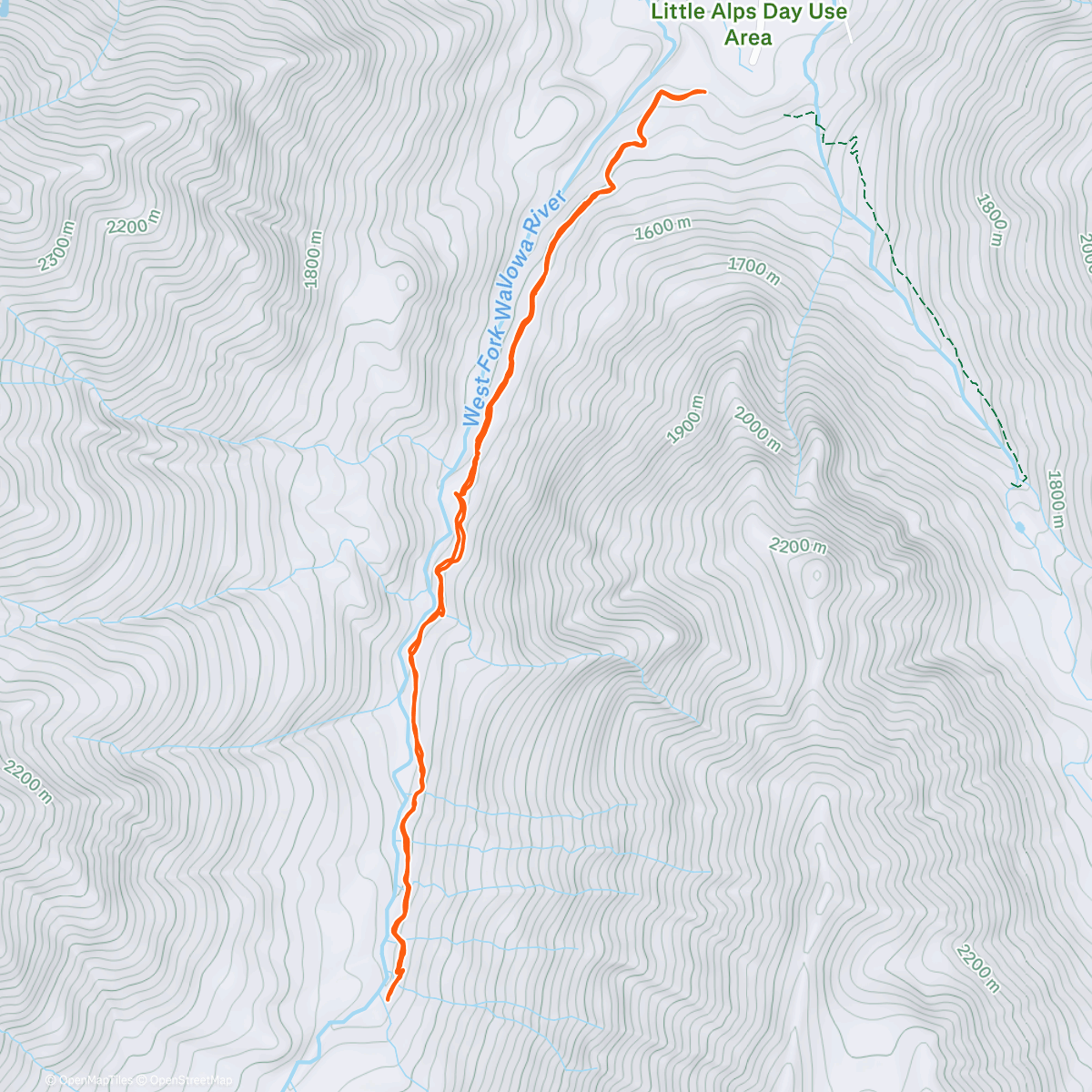 Map of the activity, Morning Trail Run