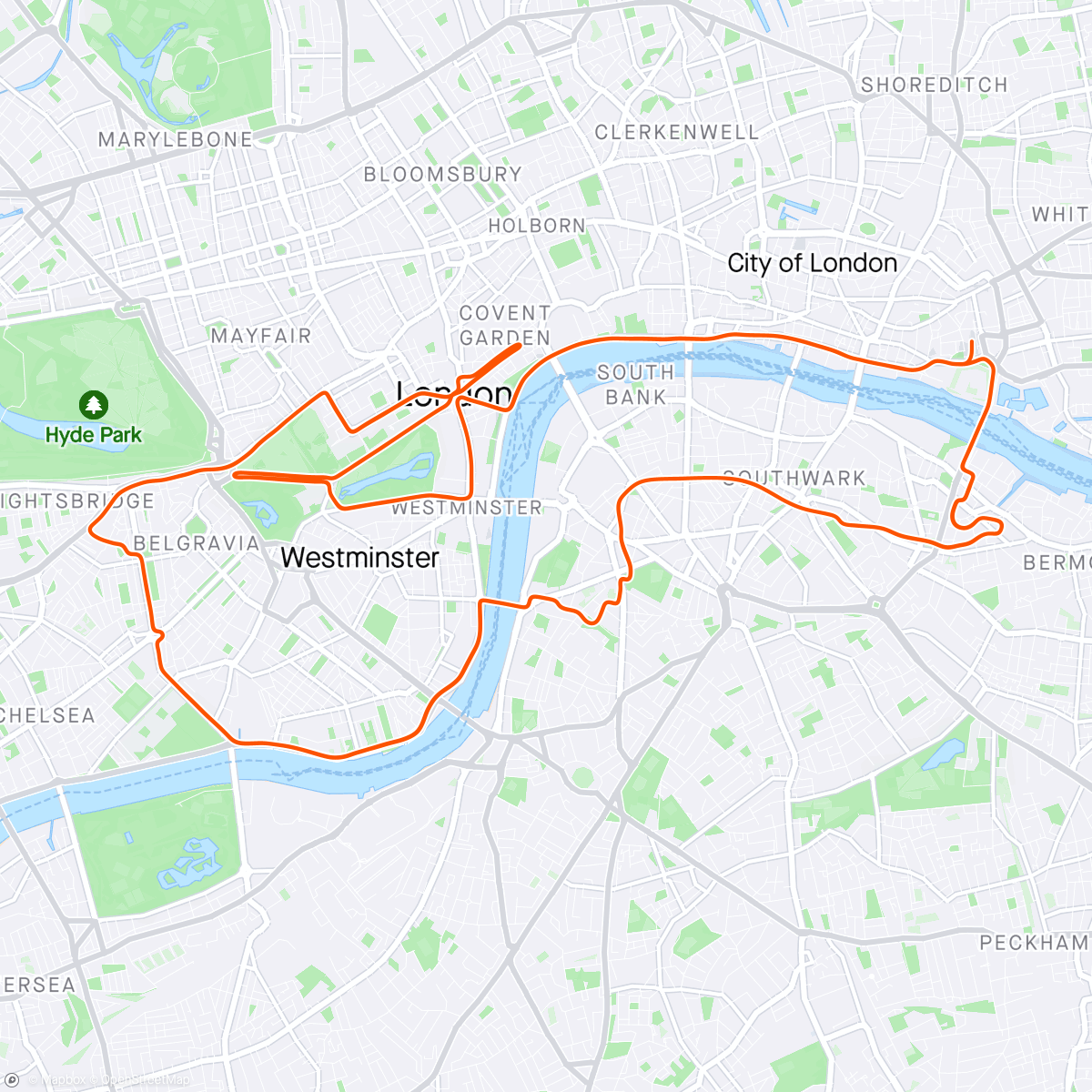 Mapa da atividade, Zwift - Group Ride: Ascenders Team Singapore Zwift Ride (C) on Greatest London Flat in London