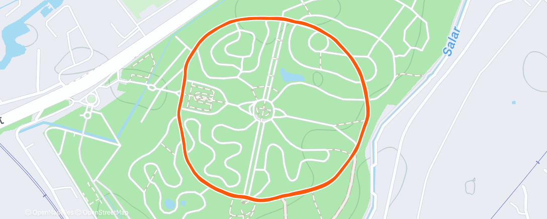 Map of the activity, Утренний забег