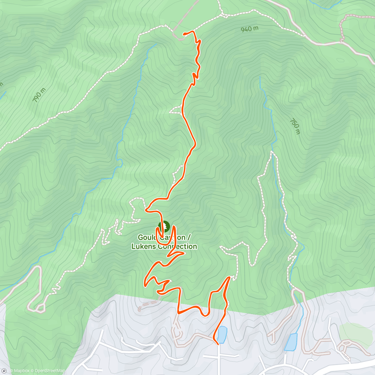 Map of the activity, La Cañada Teepee