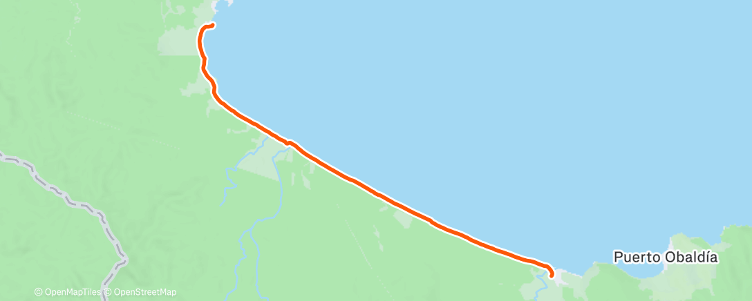 Map of the activity, Morning Hike