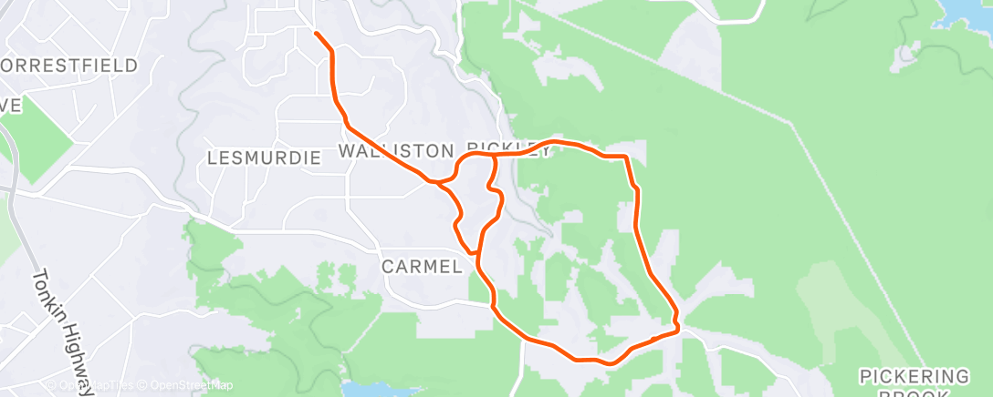 Карта физической активности (Morning Ride)