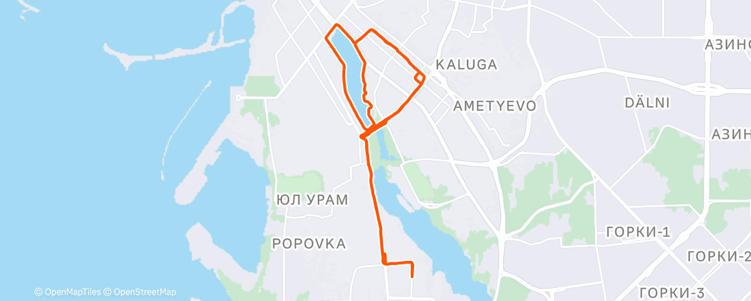 Карта физической активности (Morning Run)