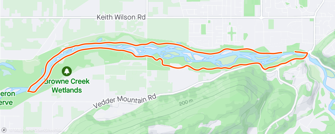 Map of the activity, Time by the water