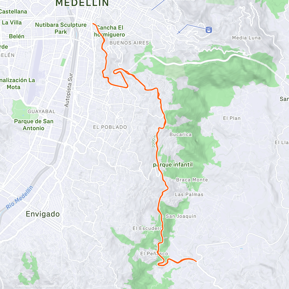Map of the activity, Morning Ride