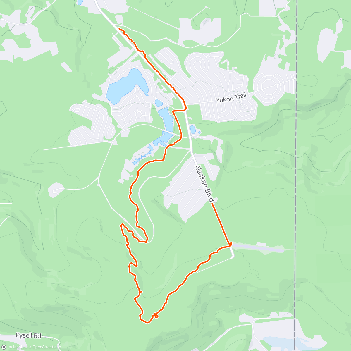 Map of the activity, Big Bear, WV