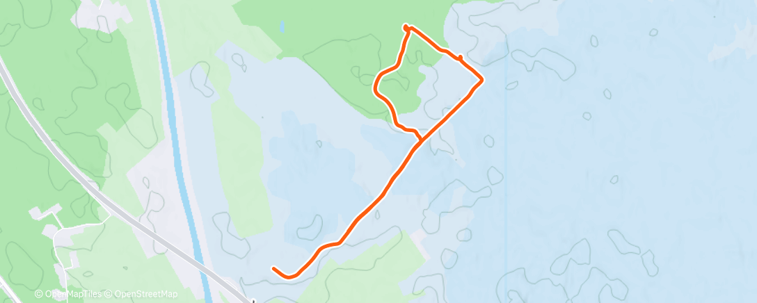 Map of the activity, Afternoon Walk