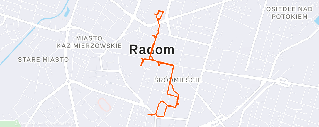 Map of the activity, Afternoon Walk