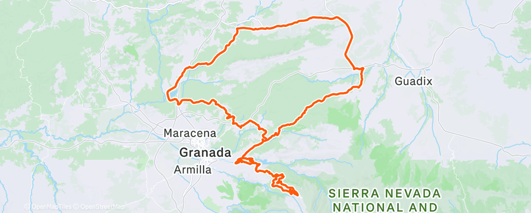 Map of the activity, Morning Ride