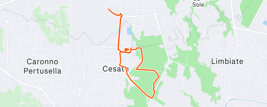 Карта физической активности (Corsa mattutina)