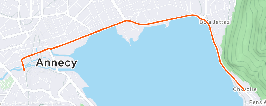 Map of the activity, Footing hebdo