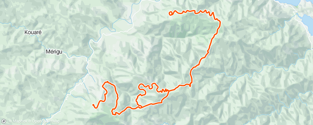 Map of the activity, Zwift - 1,5h FatMax 6*5 on Col du Rosier in France