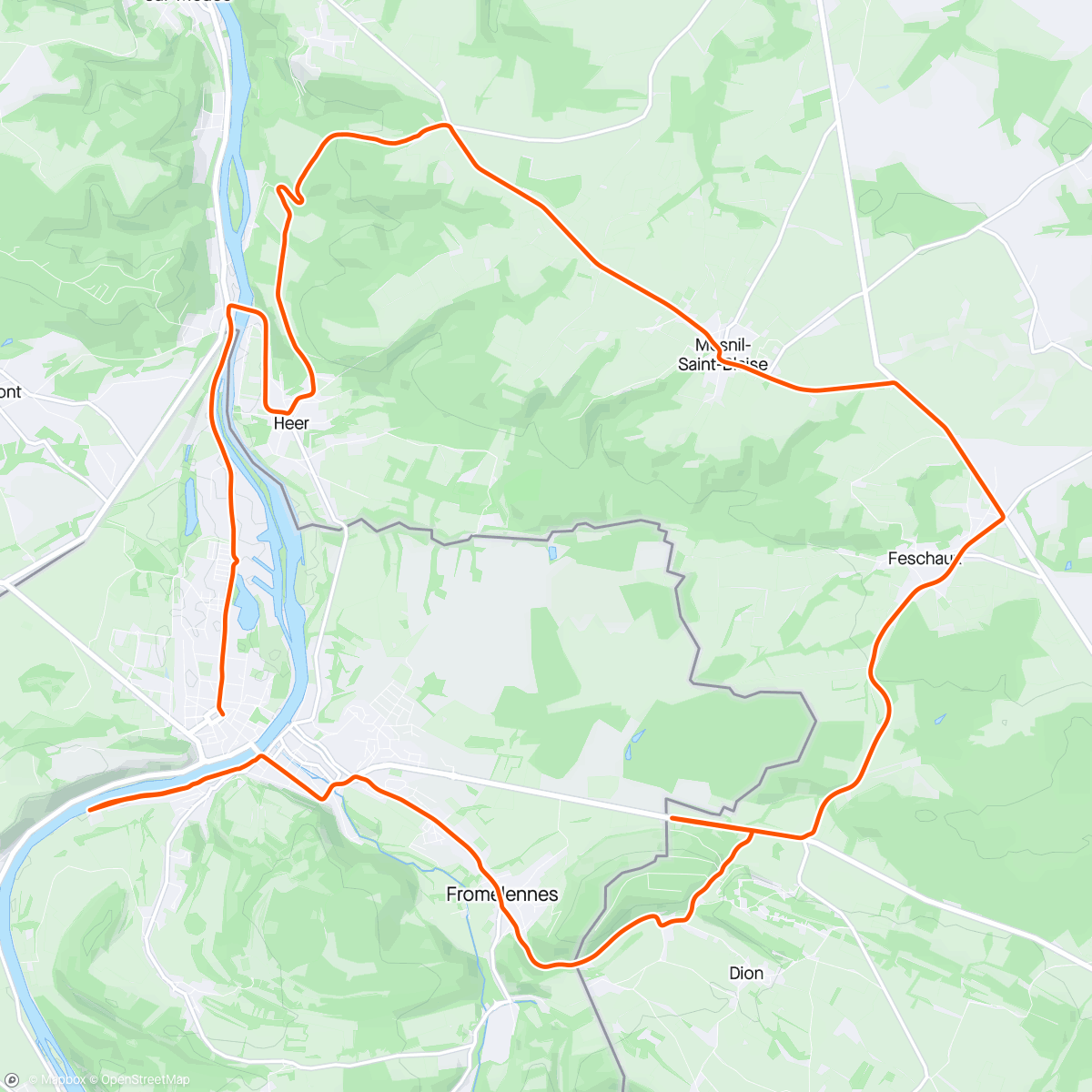 Map of the activity, Prerace