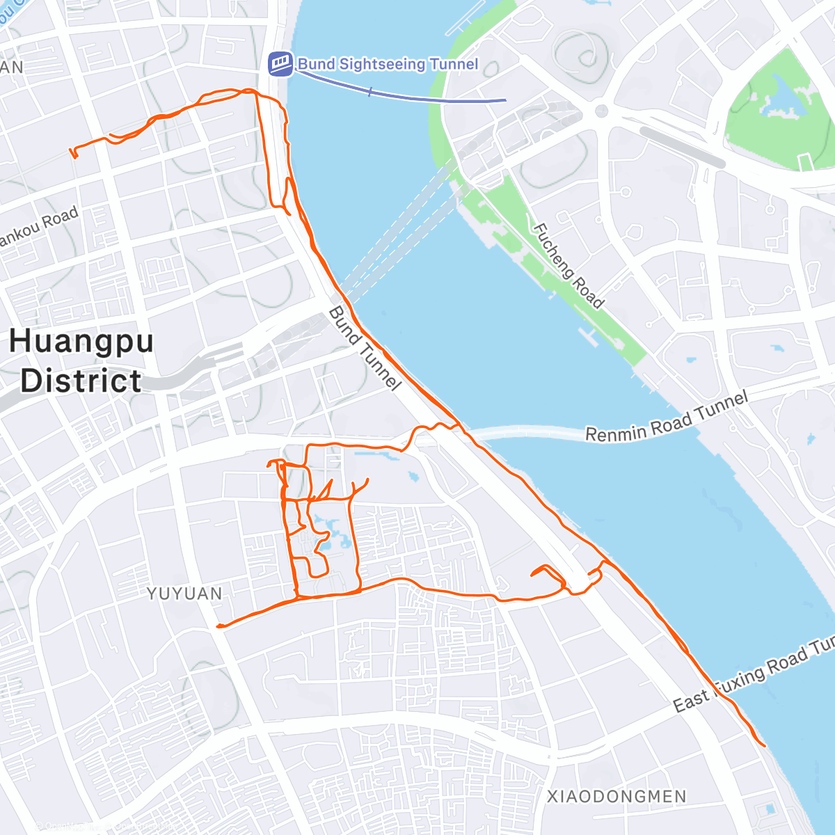 Map of the activity, Bund bumble