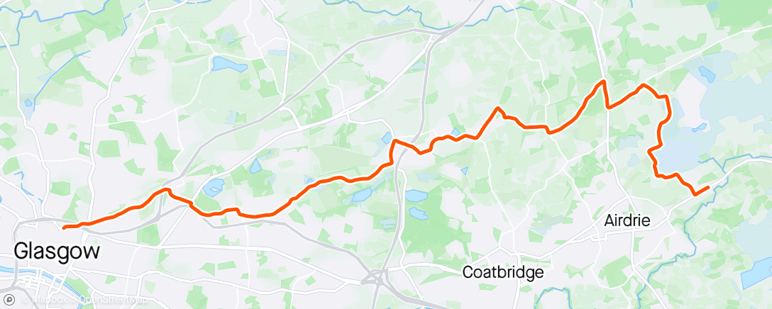 Map of the activity, Commute back home
