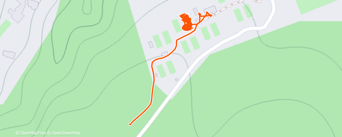 Map of the activity, Afternoon Tennis