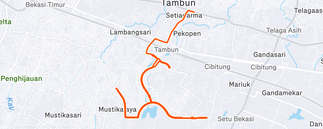 Карта физической активности (Morning Run)