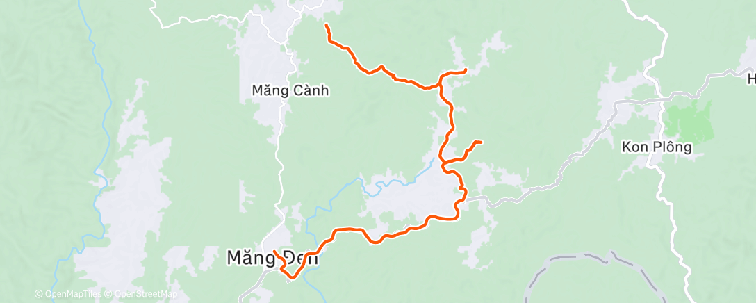 Map of the activity, Morning Workout