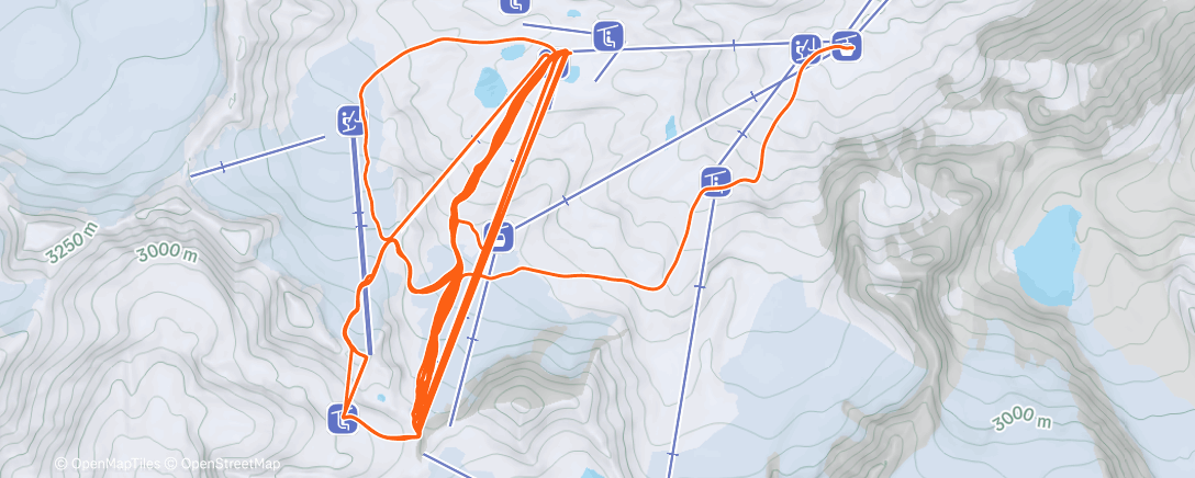 Map of the activity, Morning Alpine Ski