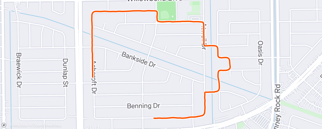 Map of the activity, Morning Run