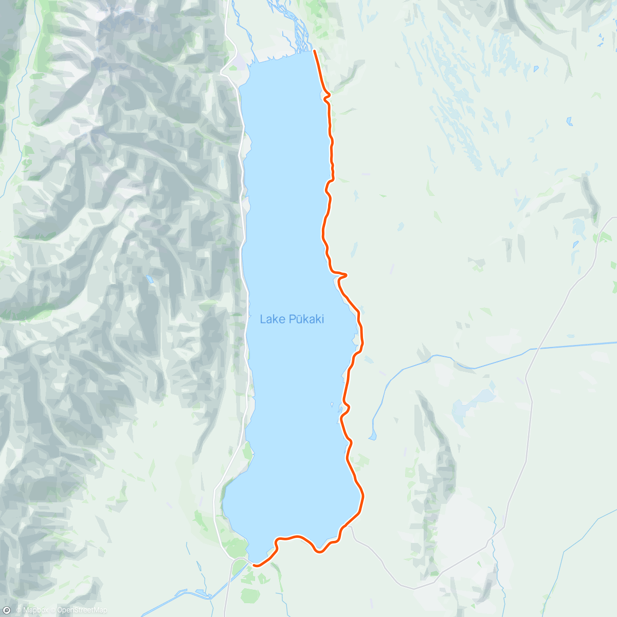 Map of the activity, ROUVY - Lake Pukaki | New Zealand