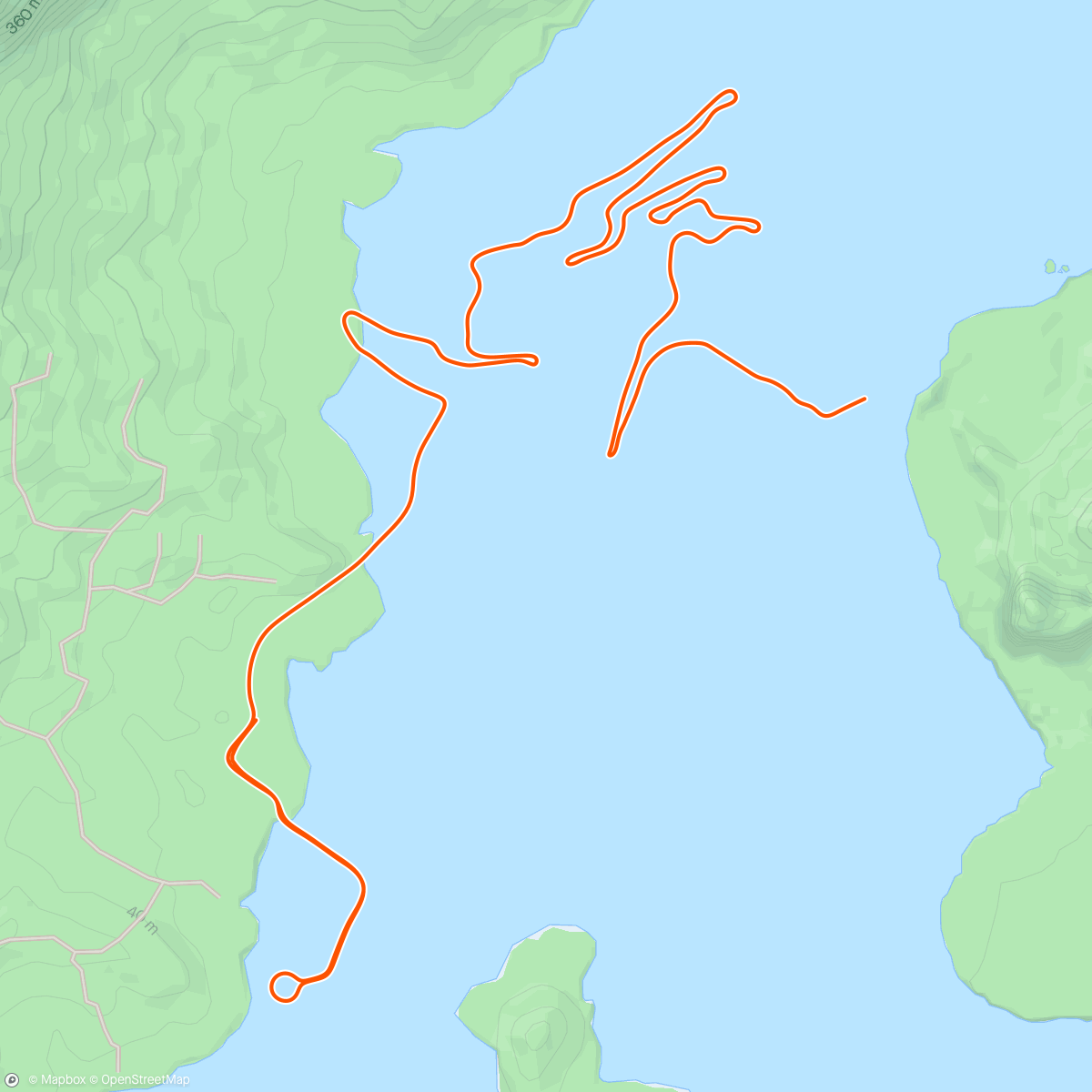Карта физической активности (Zwift - Climb Portal: Coll d'Ordino at 100% Elevation in Watopia)