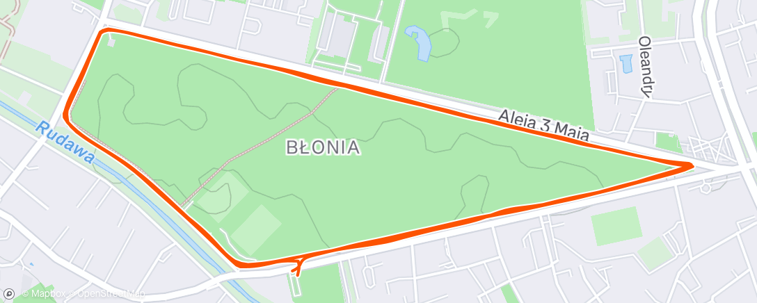 Map of the activity, Morning Run