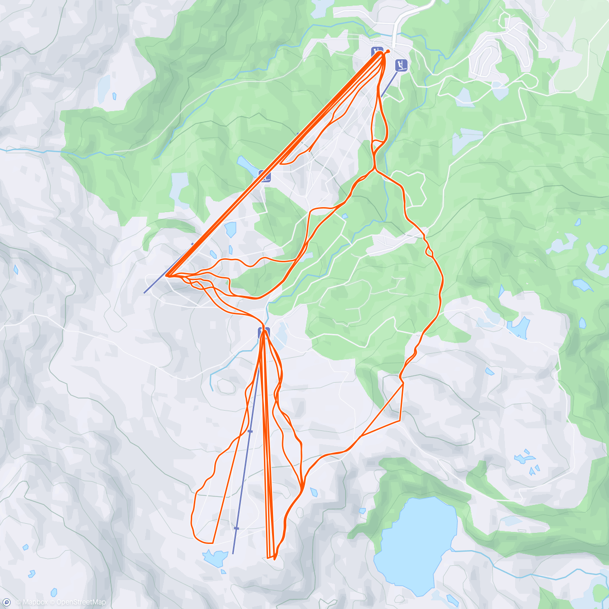 Map of the activity, Svandalen