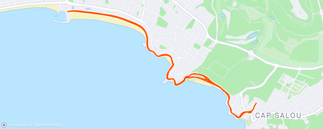 Mapa de la actividad (Morning Run Cap Salou)