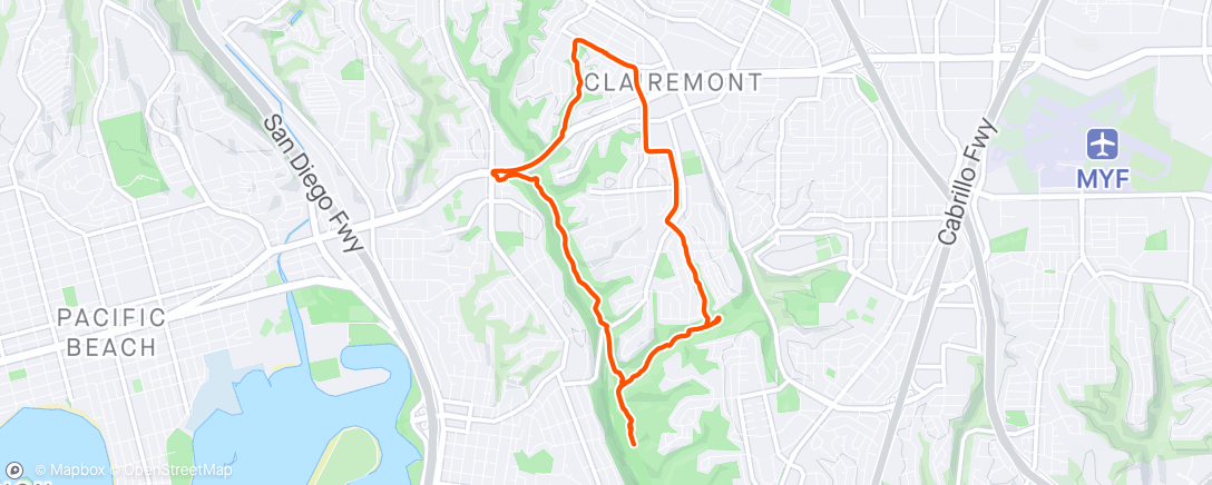 Map of the activity, Afternoon Ride with DRB
