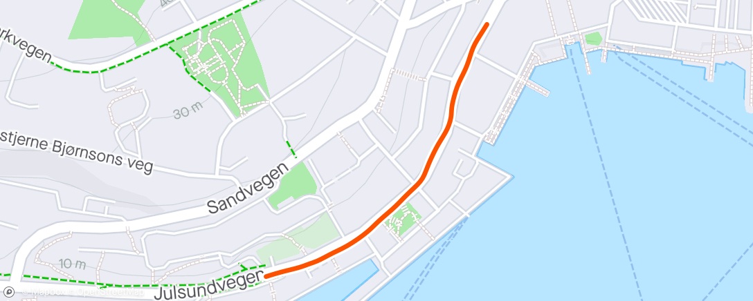 Map of the activity, Folkeløpet